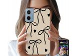 Custodia Per Motorola E15 / G05 - Beige Fiocchi Nastro Modelli Alla Moda