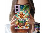 Custodia Per Motorola Moto E14 - Pan Di Zenzero Pan Di Zenzero Natalizio Motivi + Vetro