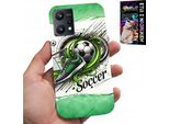 Custodia Per Realme 9 5G - Calcio, Calcio Palla Custodia + Vetro