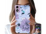 Custodia Per Motorola Moto E14 - Fiori Motivi Floreali Alla Moda Schienali