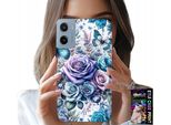 Custodia Per Motorola E15 / G05 - Motivi Floreali Fiori Di Rosa Custodia + Pellicola Protettiva