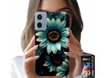 Custodia Per Motorola E15 / G05 - Gerbera Blu, Margherita, Fiore + Pellicola Protettiva