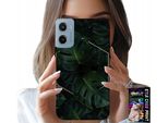 Custodia Per Motorola E15 / G05 - Foglie Eleganti E Motivi Alla Moda Sulla Custodia