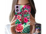 Custodia Per Motorola Moto E14 - Croce, Rosa Cristianesimo Gesù Retro