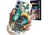 Custodia Per Motorola E15 / G05 - And Then I Got Up, Motivi Femminili + Pellicola Protettiva