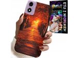 Custodia Per Motorola Moto E14 - Parco, Autunno, Foglie Che Cadono, Retro