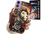 Custodia Per Motorola Moto E14 - Leone, Segno Zodiacale Astronomia, Custodia + Vetro