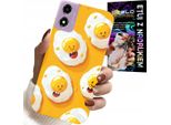 Custodia Per Motorola Moto E14 - Custodia Con Uova Sorridenti + Pellicola Protettiva