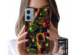 Custodia Per Motorola E15 / G05 - Bastoncino Di Zucchero, Vischio, Albero Di Natale + Pellicola Protettiva