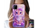 Custodia Per Realme C11 2021 - Dolce Tigrotto Su Sfondo Rosa + Vetro