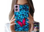 Custodia Per Motorola Moto E14 - Farfalle Blu, Farfalla, Motivi Femminili