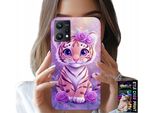 Custodia Per Realme 9 5G - Dolce Tigrotto Su Sfondo Rosa + Vetro