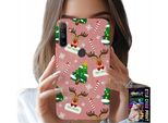 Custodia Per Realme C3 - Renna Natalizia, Alberi Di Natale, Bastoncini, Motivi