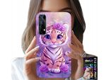 Custodia Per Realme 7 - Dolce Tigrotto Su Sfondo Rosa + Pellicola Protettiva
