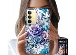 Custodia Per Realme 14X - Motivi Floreali Rose Case + Vetro