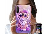 Custodia Per Realme C3 - Dolce Tigrotto Su Sfondo Rosa + Pellicola Protettiva