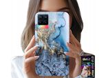 Custodia Per Realme 8 / 8 Pro - Marmo Marmi Modelli Femminili + Vetro