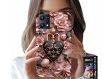 Custodia Per Realme 9 5G - Motivi Femminili Lucchetto Cuore Custodia + Vetro