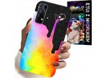 Custodia Per Realme 7 - Motivi Colorati Arcobaleno, Vernice + Pellicola