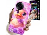 Custodia Per Realme C67 4G - Dolce Anatroccolo, Anatra Su Sfondo Rosa