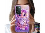 Custodia Per Realme C71 4G - Dolce Tigrotto Su Sfondo Rosa + Vetro