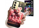 Custodia Per Realme 14X - Famiglia Di Orsacchiotti Rosa Regalo + Pellicola Protettiva