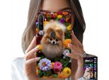 Custodia Per Realme C3 - Dolce Cagnolino, Custodia Pomeranian + Pellicola Protettiva