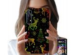Custodia Per Realme 7 - Renna, Fiocco Di Neve, Albero Di Natale + Pellicola Protettiva