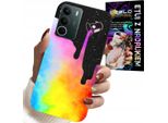 Custodia Per Realme C71 4G - Motivi Colorati Arcobaleno, Vernice + Pellicola