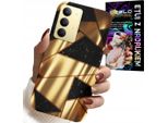 Custodia Per Realme 14X - Eleganti Motivi Dorati + Pellicola Protettiva Hydro
