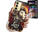 Custodia Per Realme 14X - Leone, Segno Zodiacale Astronomia, Custodia + Vetro