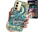 Custodia Per Realme 14X - Segno Zodiacale, Acquario, Astronomia Cover Posteriori