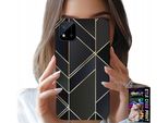 Custodia Per Realme C11 2021 - Cornici Dorate, Motivi Eleganti + Vetro