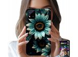 Custodia Per Realme C11 2021 - Gerbera Blu Margherita Fiore + Pellicola Protettiva