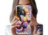 Custodia Per Realme C71 4G - Girasole Con Farfalla, Custodia + Pellicola Protettiva