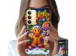 Custodia Per Realme 14X - Pan Di Zenzero, Motivi Natalizi Colorati + Vetro