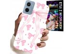 Custodia Per Motorola E15 / G05 - Nastri Rosa Nastro Modelli Alla Moda Custodia