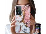 Custodia Per Realme C71 4G - Rosa E Bianco Marmorizzato, Motivi In Pietra