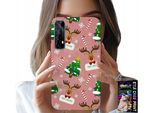 Custodia Per Realme 7 - Renna Natalizia, Alberi Di Natale, Bastoncini, Motivi