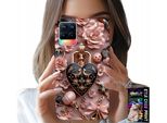 Custodia Per Realme 8 / 8 Pro - Motivi Femminili Lucchetto Cuore Custodia + Vetro