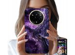 Custodia Per Realme 14 Pro+ 5G - Viola Marmorizzato Alla Moda Femminile + Pellicola Protettiva