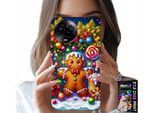 Custodia Per Realme C67 4G - Pan Di Zenzero, Motivi Natalizi Colorati + Vetro