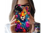 Custodia Per Realme C67 4G - Motivi Floreali Tigre Tigrotti + Pellicola Protettiva