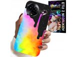Custodia Per Realme C67 4G - Motivi Colorati Arcobaleno, Vernice + Pellicola