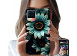 Custodia Per Realme 8 / 8 Pro - Gerbera Blu Margherita Fiore + Pellicola Protettiva