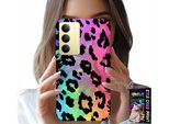 Custodia Per Realme 14X - Colorata Pantera Arcobaleno Retro In Vetro
