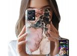 Custodia Per Realme 9 5G - Elegante Marmo, Motivi Alla Moda + Vetro