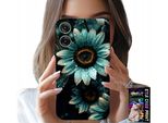 Custodia Per Realme Note 60 - Gerbera Blu Margherita Fiore + Pellicola Protettiva