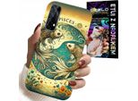 Custodia Per Realme 7 - Segno Zodiacale, Pesci Astronomia + Pellicola Protettiva