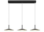 Globo Lighting HäNgeleuchte "Lampone", Schwarz Matt, H: 180Cm, 1 Stk., Leuchten, HäNgelampe Metall Schwarz Acryl Opal Esszimmer Esstisch, HäNgeleuchte